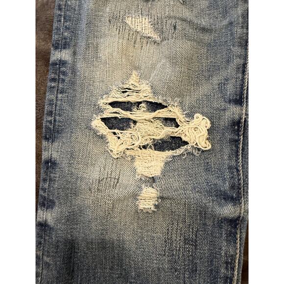 American Eagle Jeans Mens 29x32 Distressed Athletic Skinny AirFlex Temp Tech Den - Picture 5 of 16